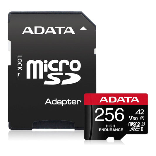 The memory card displayed next to an SD adapter.