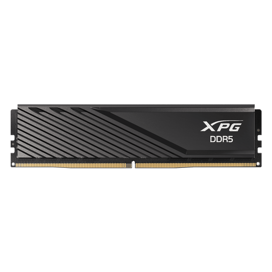 XPG Lancer Blade 16GB DDR5 5600Mhz memory module with RGB lighting on a white background