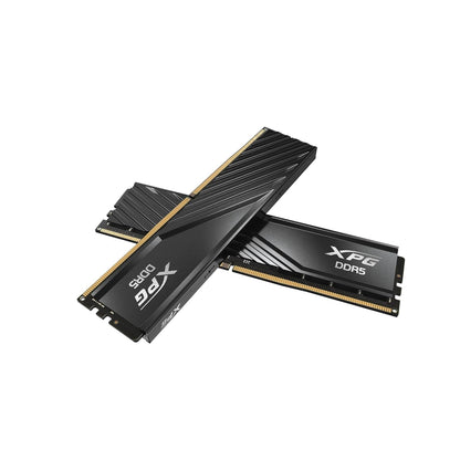 The 32GB memory module displayed at an angle on a neutral surface.

