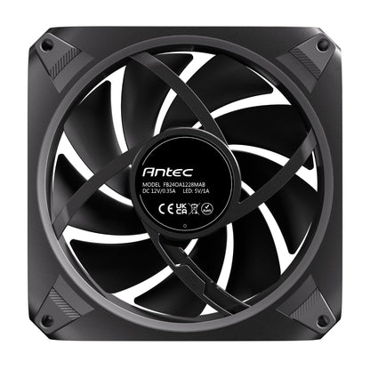 Antec computer fan on a white background
