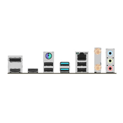 Set of computer hardware components on a white background