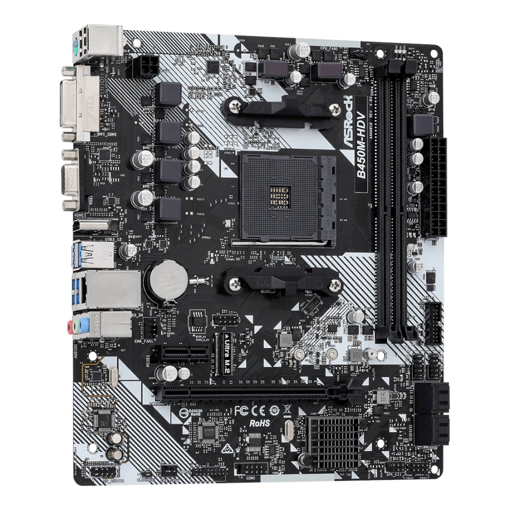 ASRock B450M-HDV R4.0 AMD AM4 M-ATX Motherboard – Matrix Warehouse