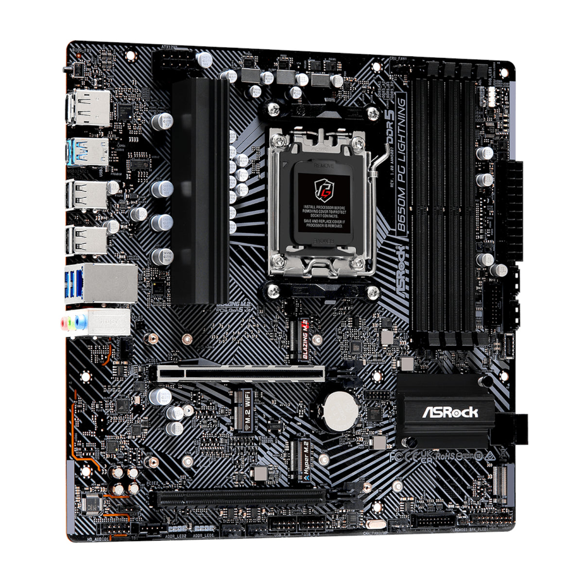 ASRock B650M PG Lightning AMD AM5 Micro ATX Motherboard