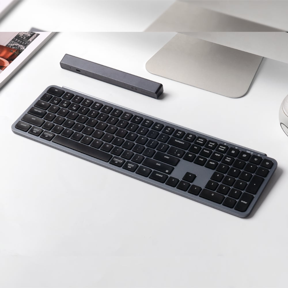 Keychron B6 Pro Ultra-Slim 100% Wireless Keyboard - Space Grey