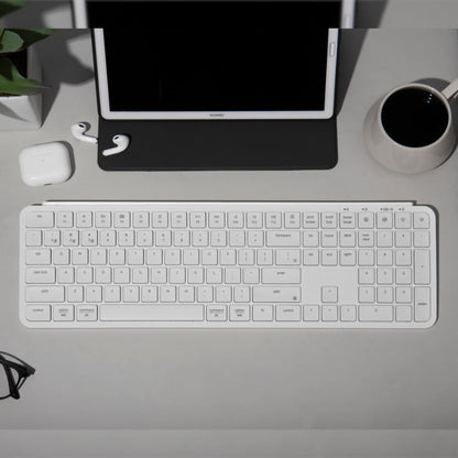 Keychron B6 Pro Ultra-Slim 100% Wireless Keyboard - White