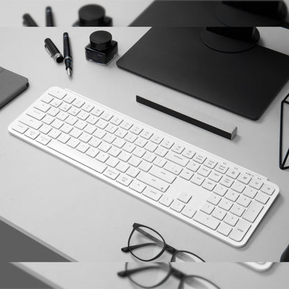 Keychron B6 Pro Ultra-Slim 100% Wireless Keyboard - White