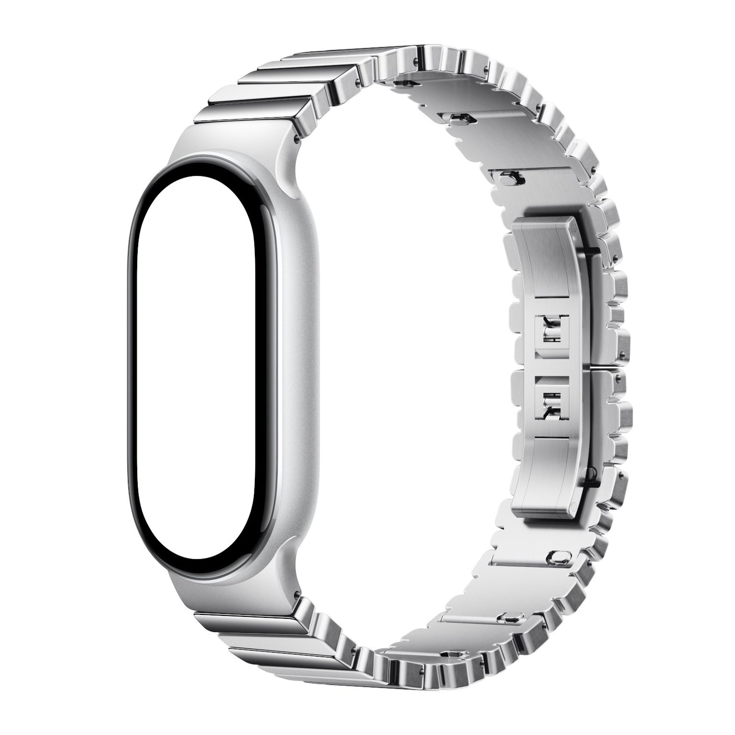 Xiaomi Smart Band 10 Asymmetrical Metal Strap – Silver