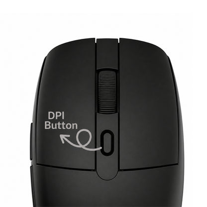 Keychron BM22-A9 1K Huano Micro Switch Wireless Mouse (BT/2.4GHz/Wired) - Black