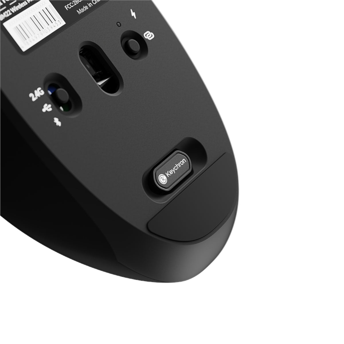 Keychron BM22-A9 1K Huano Micro Switch Wireless Mouse (BT/2.4GHz/Wired) - Black