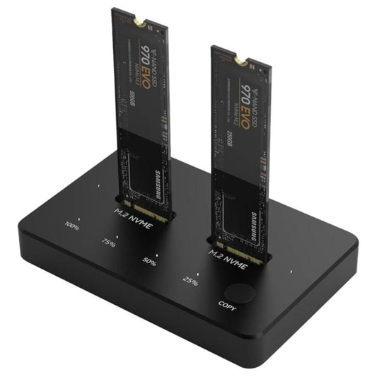 DUAL BAY M.2 SSD DOCK WITH CLONE