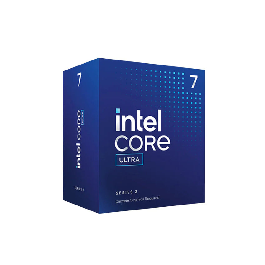 Intel Core Ultra 7 Series 2 processor box on a white background
