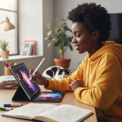 M-Link C11 Stylus Pen for Tablets & Screens, Magnetic, Pixel-Precise, Low Lag White