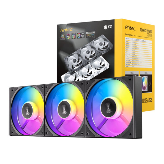Antec Connect 120 Reverse ARGB PWM Fan (3pack)