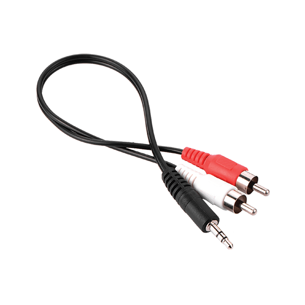 STEREO{MALE} TO 2 XRCA {MALE}  5 M CABLE