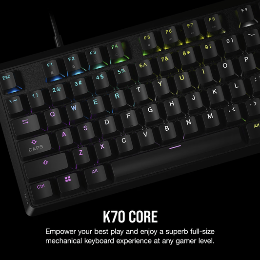 Corsair K70 CORE RGB Mechanical Gaming Keyboard - Black