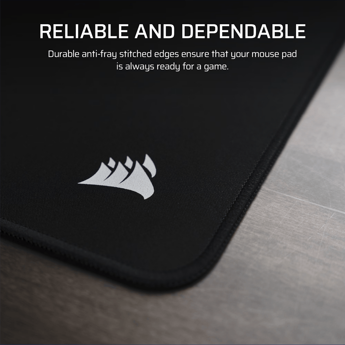 Corsair MM Anti-fray Cloth Gaming Mouse Pad Medium - Black
