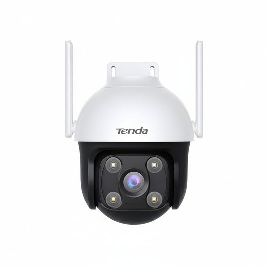 Front view of the Tenda CH7-WCA outdoor Wi-Fi pan/tilt camera.

