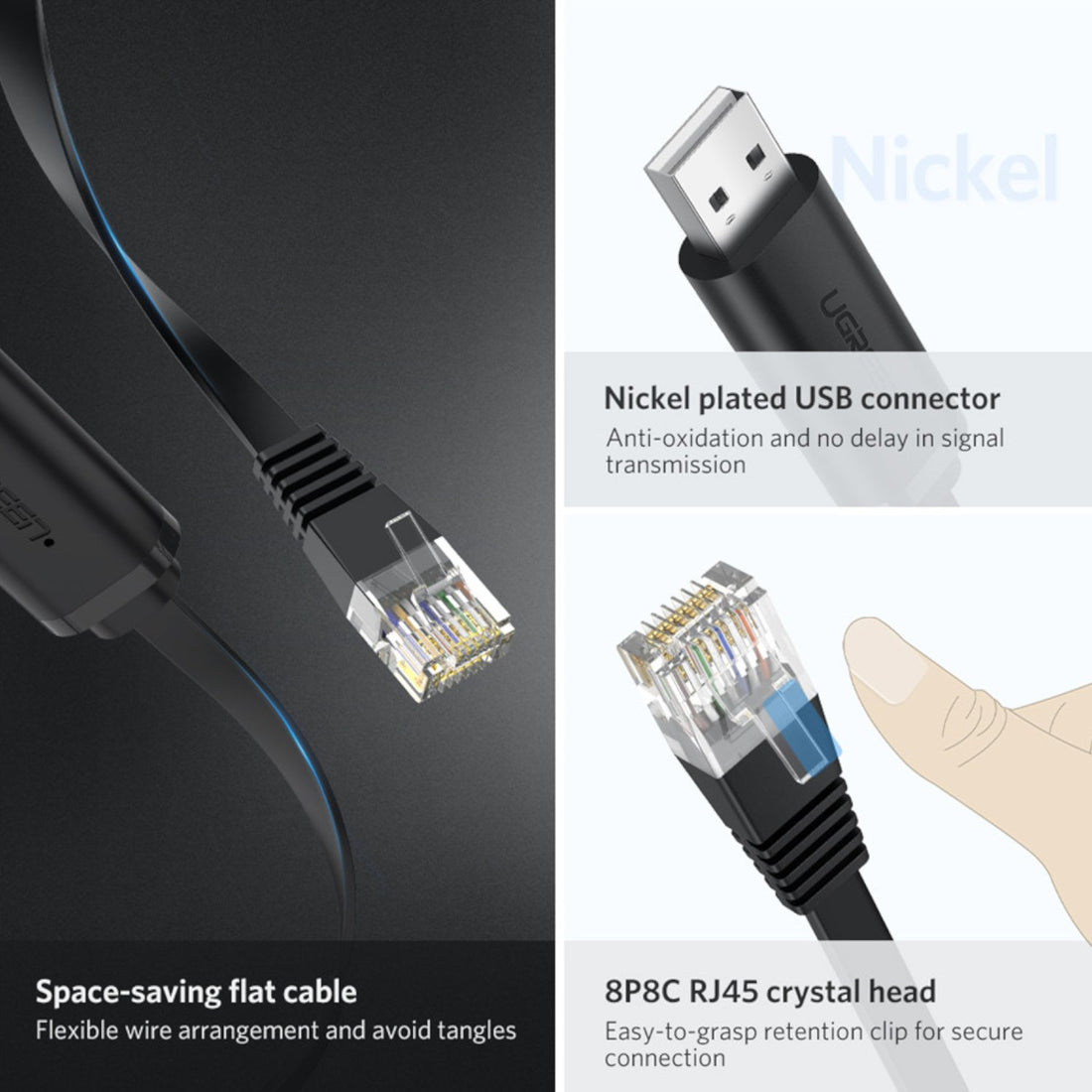 UGREEN USB-A to RJ45 Console Cable 1.5m – Matrix Warehouse Computers ...