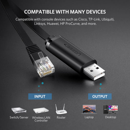 UGREEN USB-A to RJ45 Console Cable 1.5m