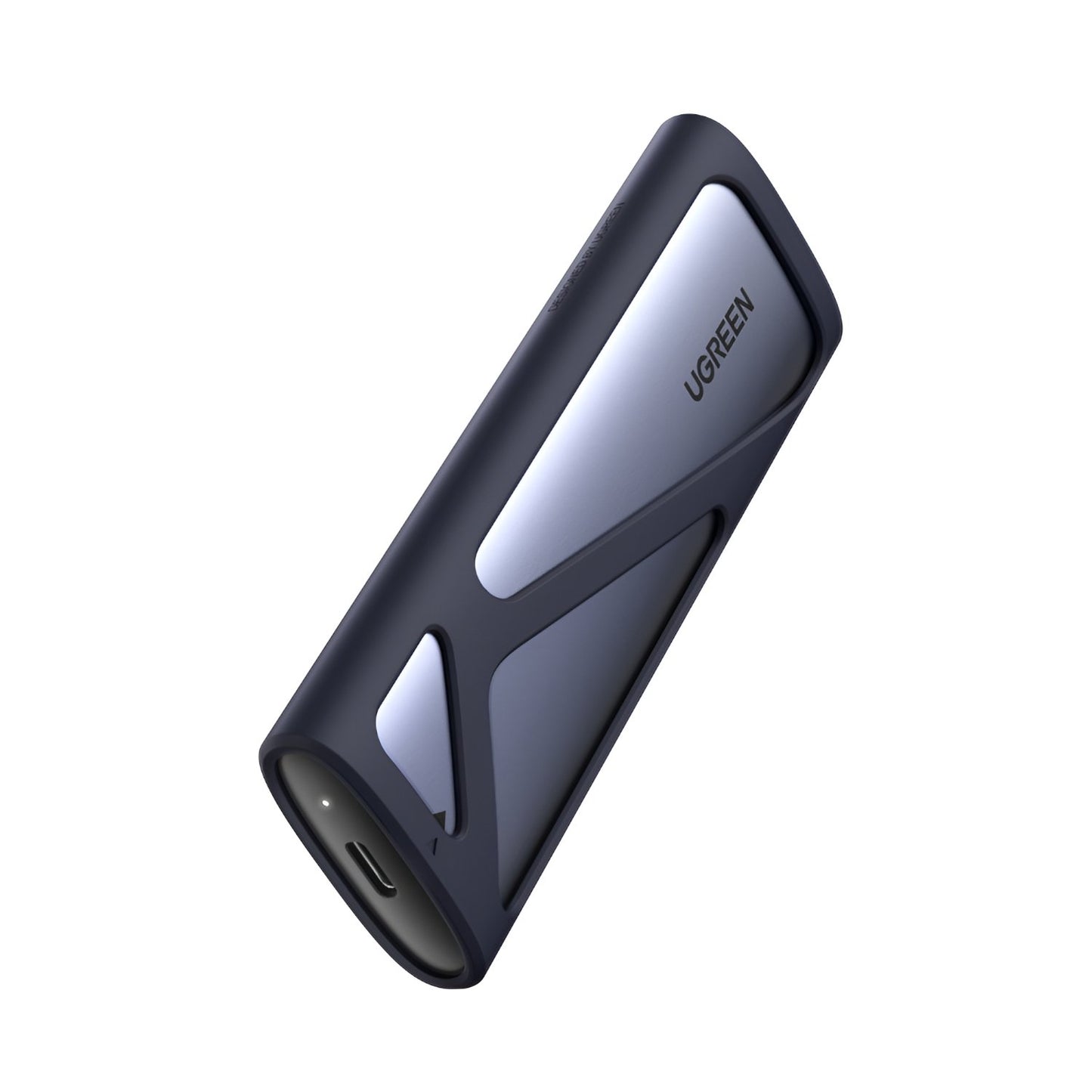 UGREEN external m.2 ssd enclosure on a white background