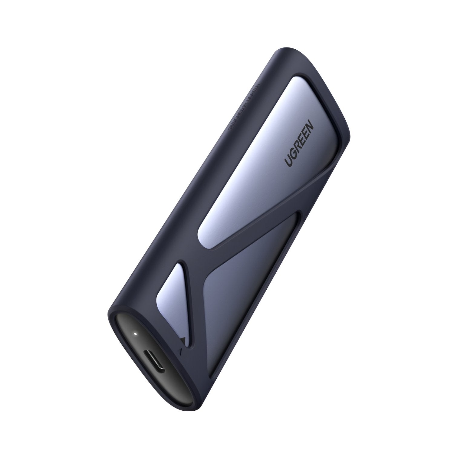 UGREEN external m.2 ssd enclosure on a white background