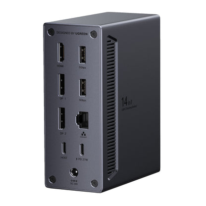 UGreen 14-in-1 USB Type-C TO USB Docking Station (1x HDMI | 2x DP | RJ45)