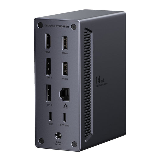 UGreen 14-in-1 USB Type-C TO USB Docking Station (1x HDMI | 2x DP | RJ45)