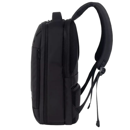 Stylish black Canyon BPL-5 laptop backpack on a white background