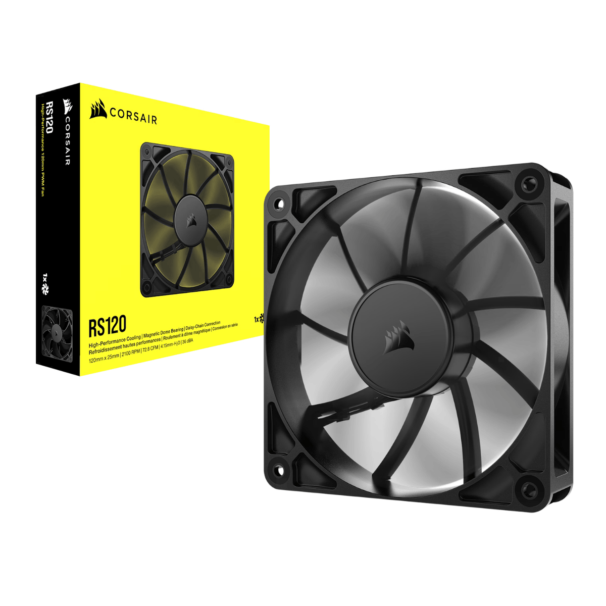 Corsair RS120 120mm PWM Fan - Black