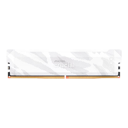 Crucial Pro 16GB 6400Mhz DDR5 Desktop OC Gaming Memory - White