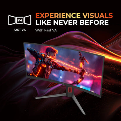 AOC CU34G4H 34" WQHD (3440 x1440) 200Hz Curved Gaming Monitor - HDMI and DisplayPort