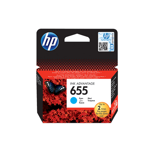 HP 655 Cyan Ink Advantage Cartridge