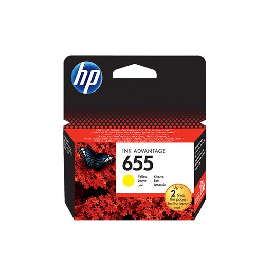 HP 655 Yellow Ink Advantage Cartridge
