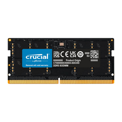 Crucial RAM module on a white background