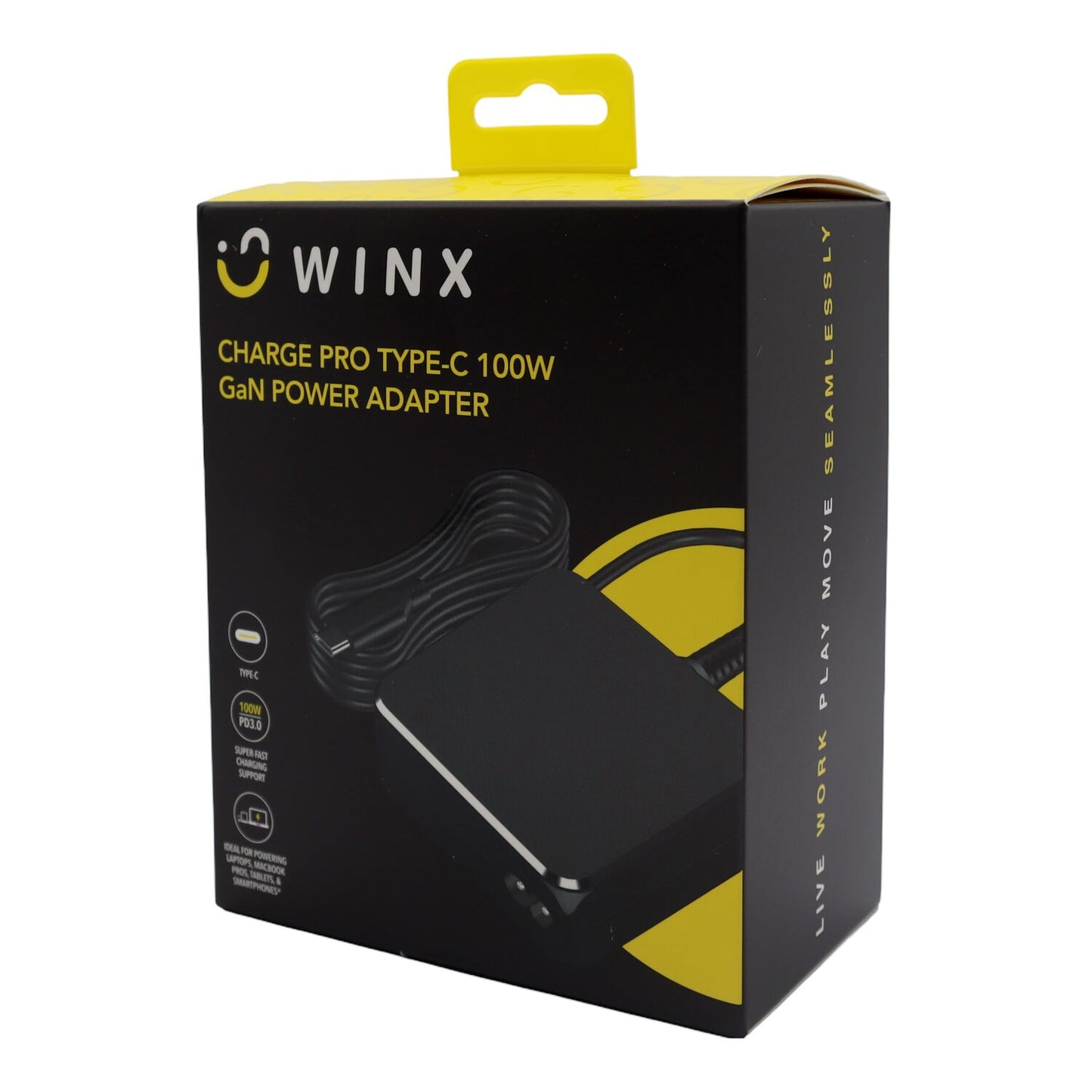 WINX ﻿CHARGE PRO TYPE-C 100W GaN POWER ADAPTER