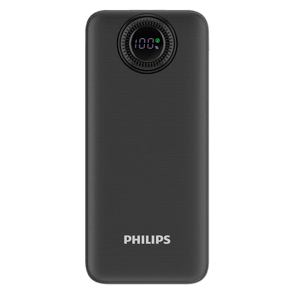 Philips USB-C and USB-A power bank with 3 ports