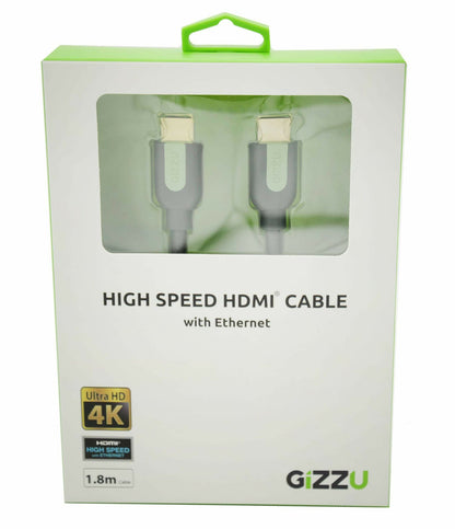 GIZZU High Speed V2.0 HDMI 1.8m Cable with Ethernet