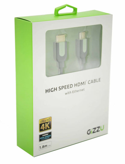 GIZZU High Speed V2.0 HDMI 1.8m Cable with Ethernet