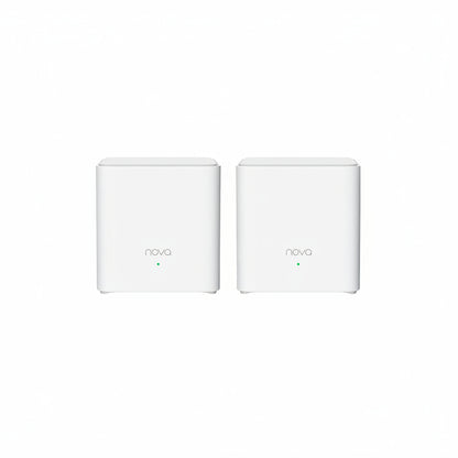 Front view of a Tenda EX3 AX1500 mesh Wi-Fi 6 node.

