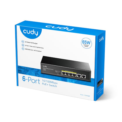 Cudy 6-Port Ethernet Unmanaged Switch - 4 Ports POE