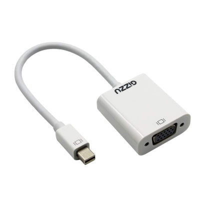 Gizzu White Mini Display Port to VGA Adapter