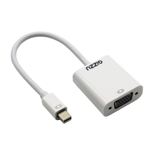 Gizzu White Mini Display Port to VGA Adapter