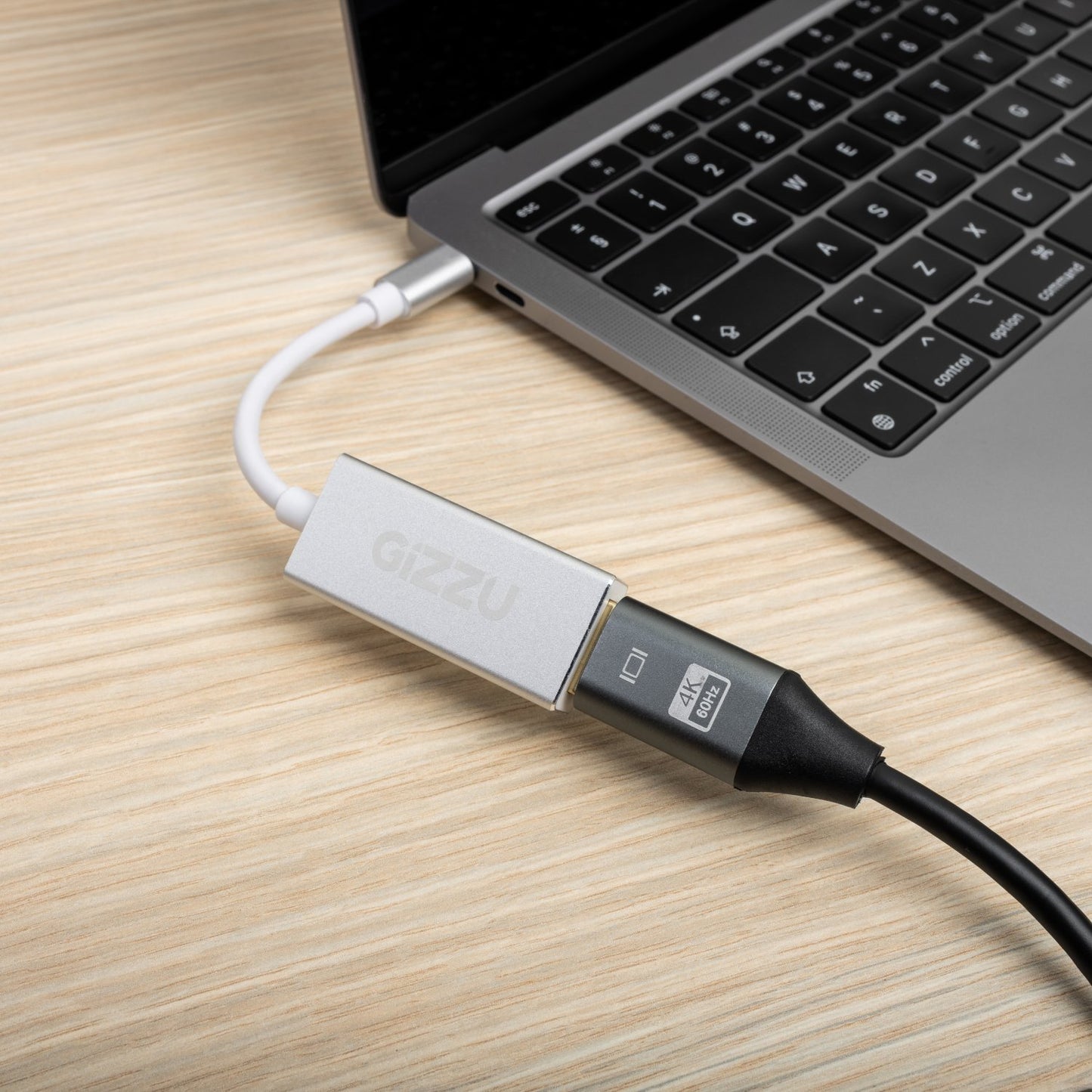 Gizzu 4K60Hz Type-C to DisplayPort Adapter – Silver