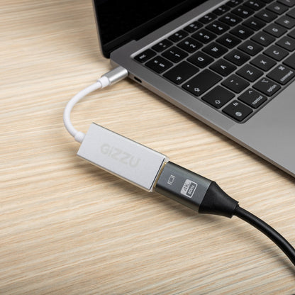 Gizzu 4K60Hz Type-C to DisplayPort Adapter – Silver