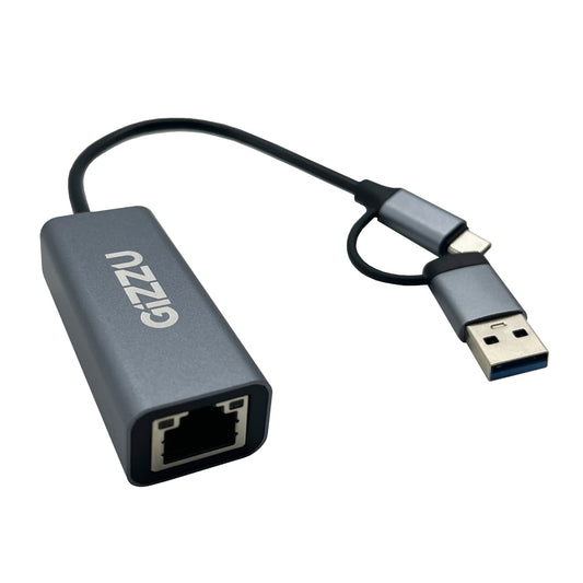 Gizzu High Speed Type-C to Gigabit LAN Adapter Poly