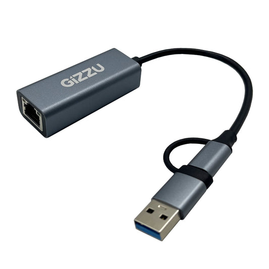 Gizzu High Speed Type-C to Gigabit LAN Adapter Poly