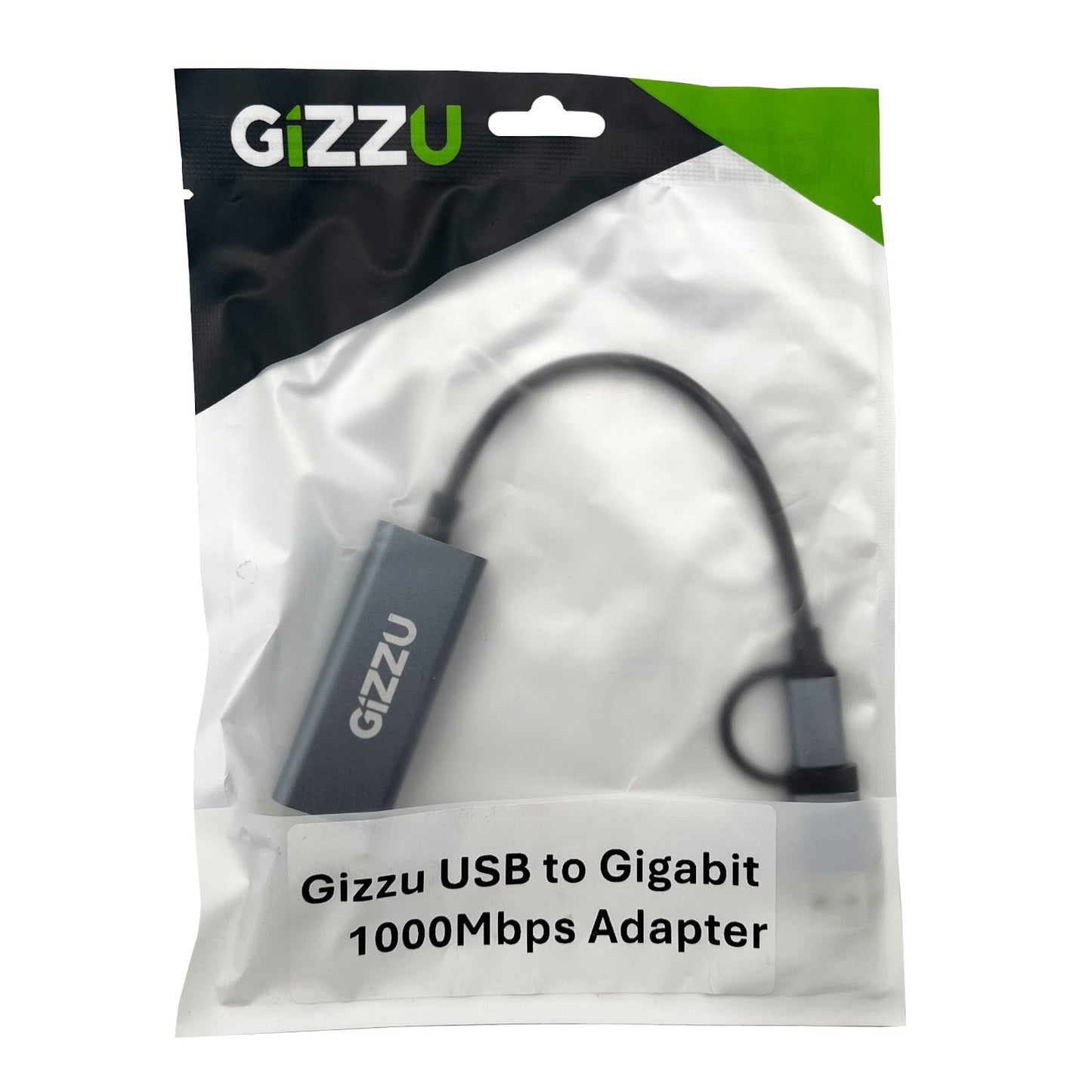 Gizzu High Speed Type-C to Gigabit LAN Adapter Poly