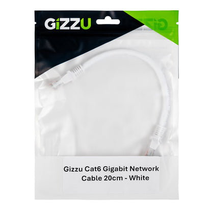Gizzu Cat6 UTP Fly Lead Ethernet Network Cable - 20cm