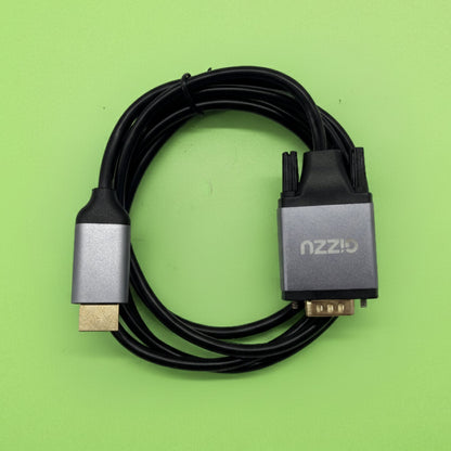 Gizzu Full HD HDMI to VGA Cable (1.8m) - Black