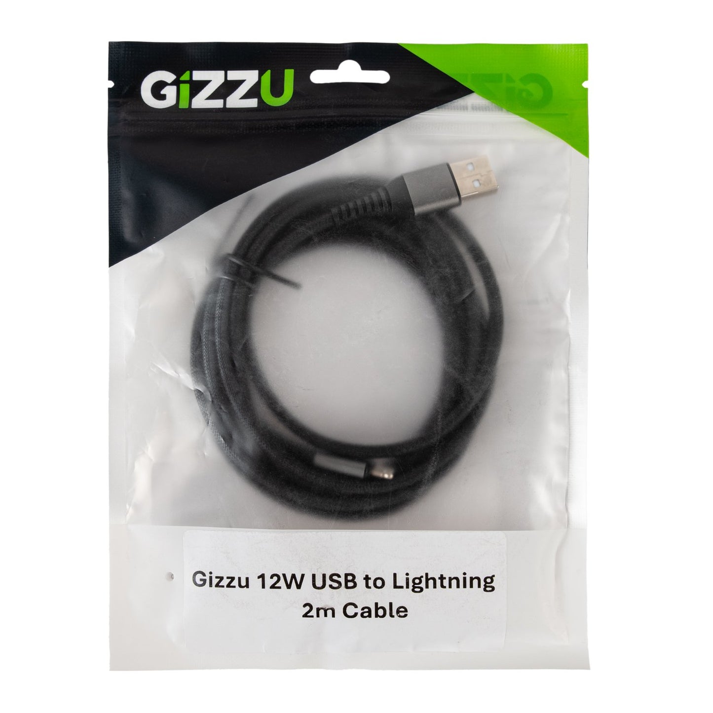 GIZZU 12W USB to Lightning 2m Cable